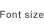Font size