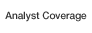 Analyst Coverage
