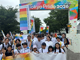 Tokyo Prideパレードスタート地点にて