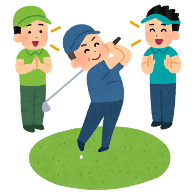 ゴルフプレーイラスト
