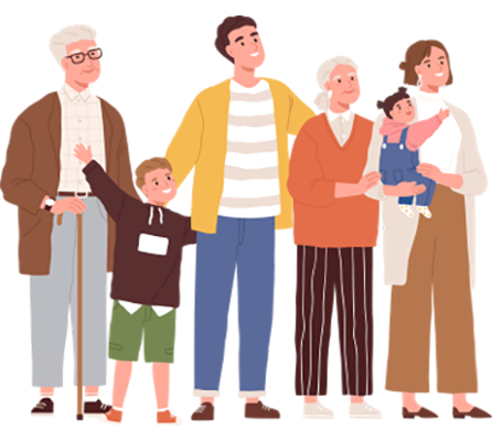 家族のイラスト