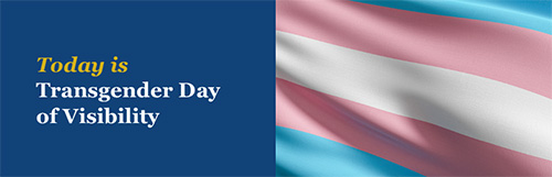 「トランスジェンダー認知の日」のバナー